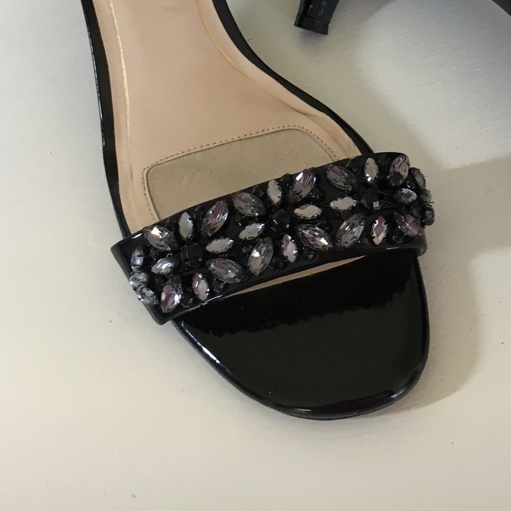 Alex Marie Black Patent Leather Sandals Size 11